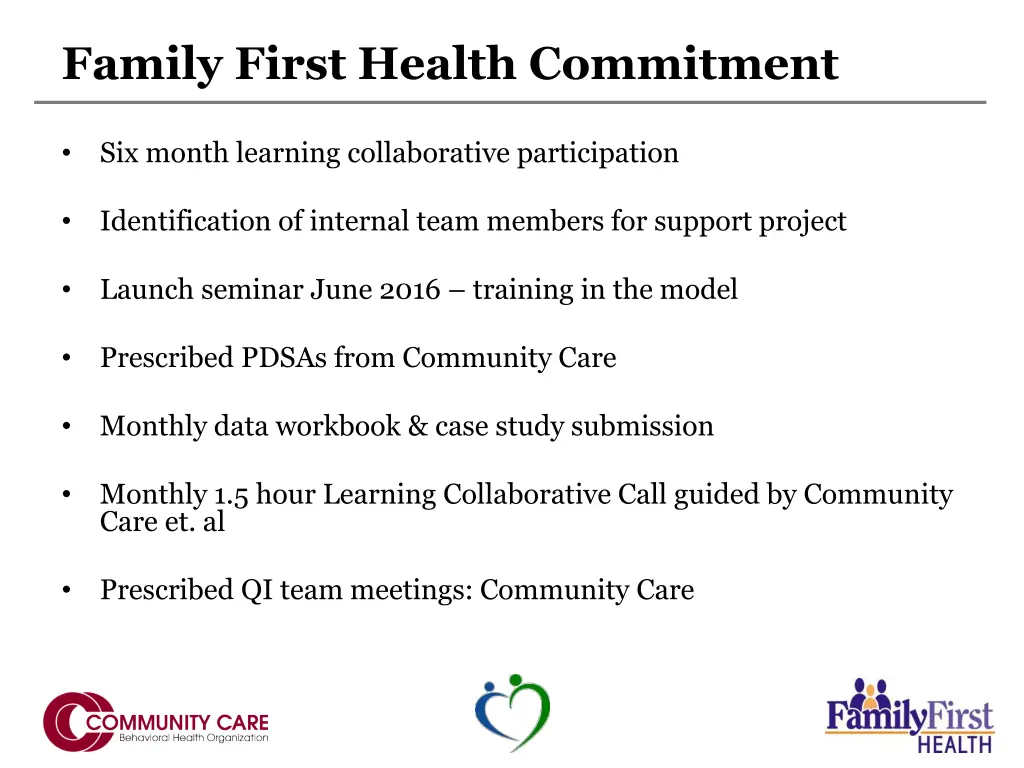 family first health commitment