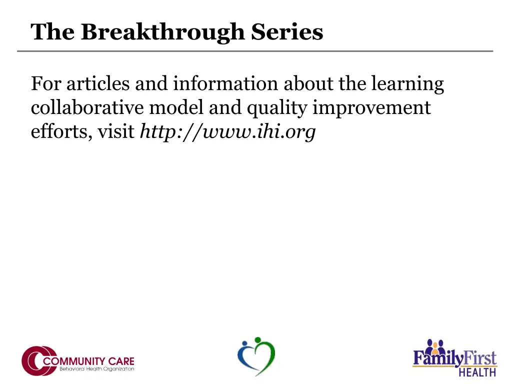 the breakthrough series