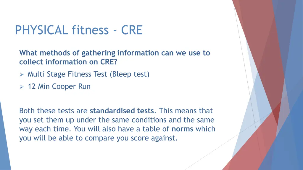 physical fitness cre 1
