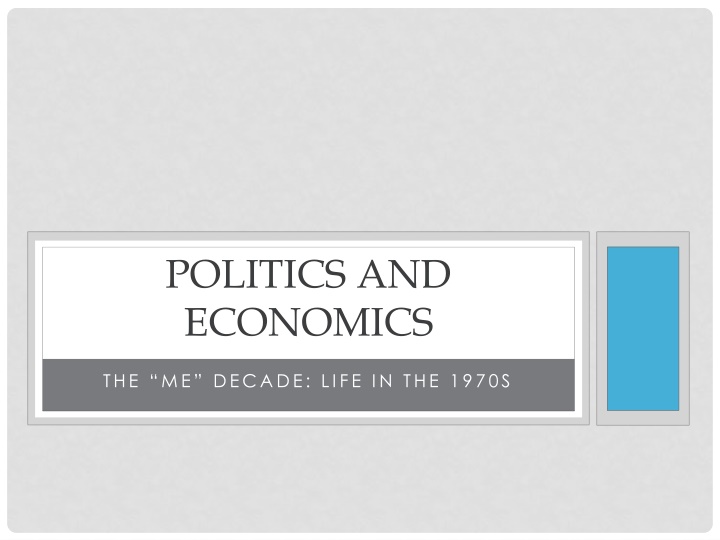politics and economics