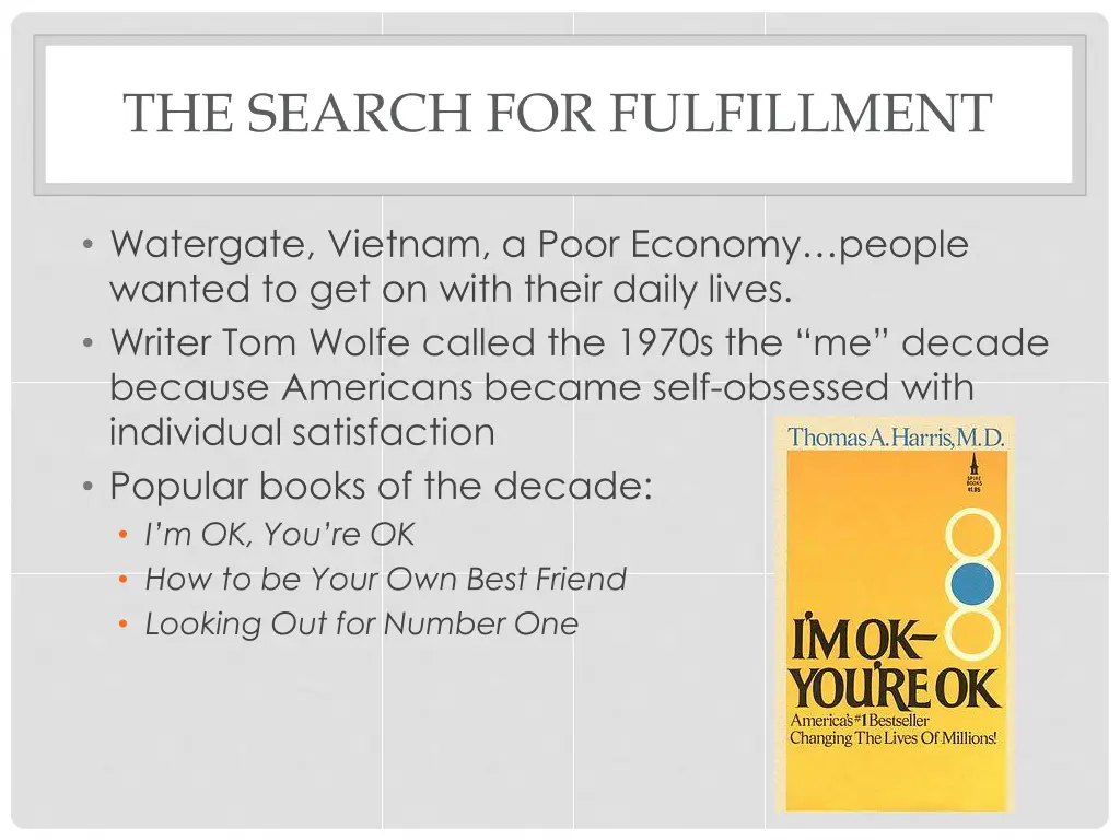 the search for fulfillment