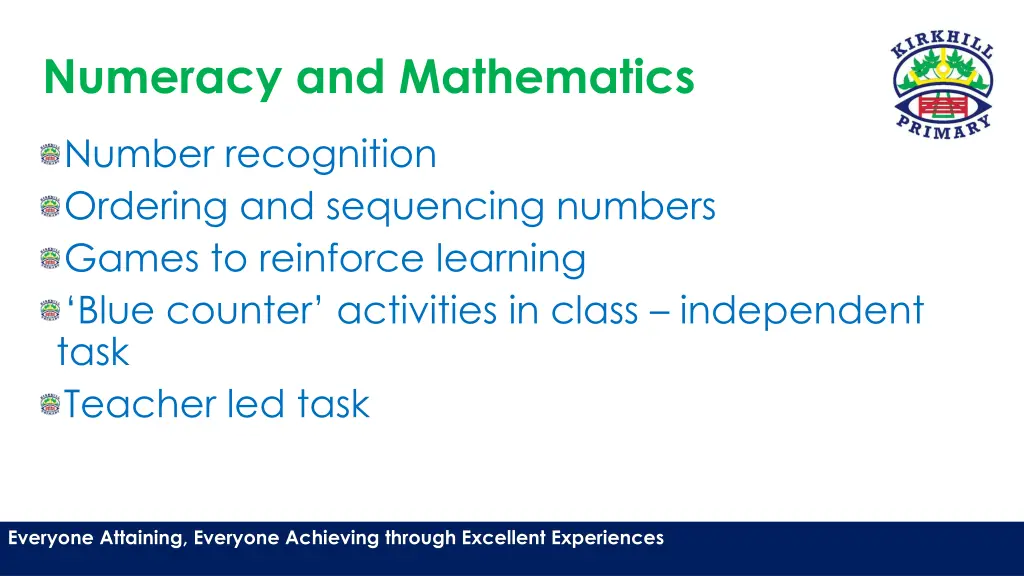 numeracy and mathematics