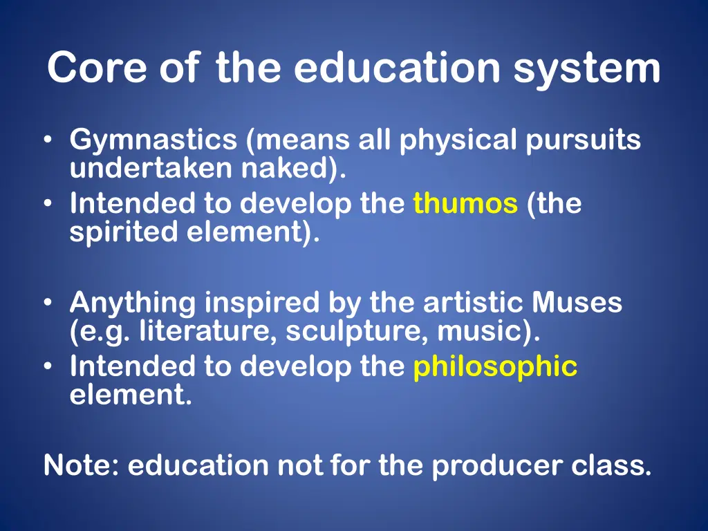 core of the education system