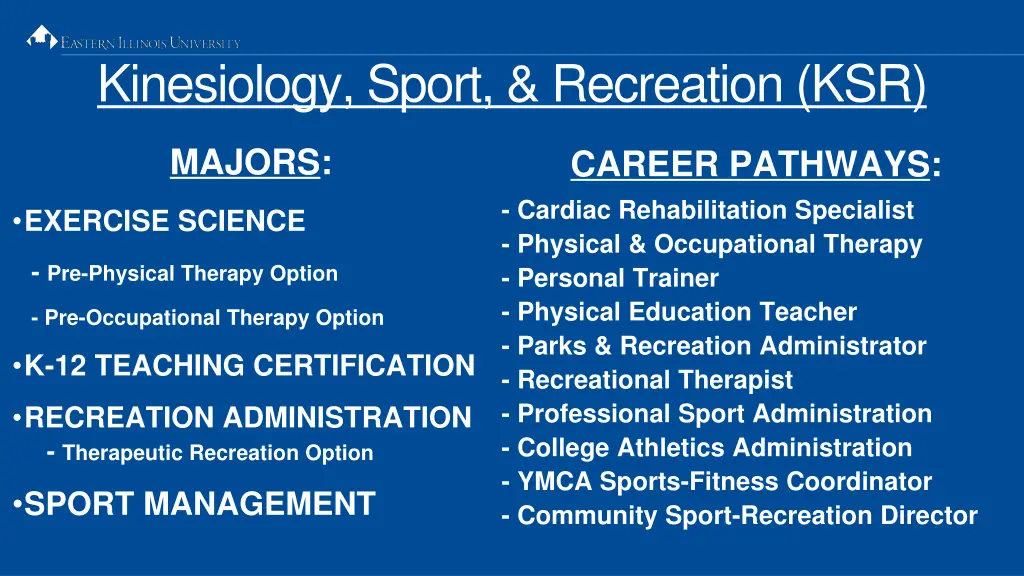 kinesiology sport recreation ksr