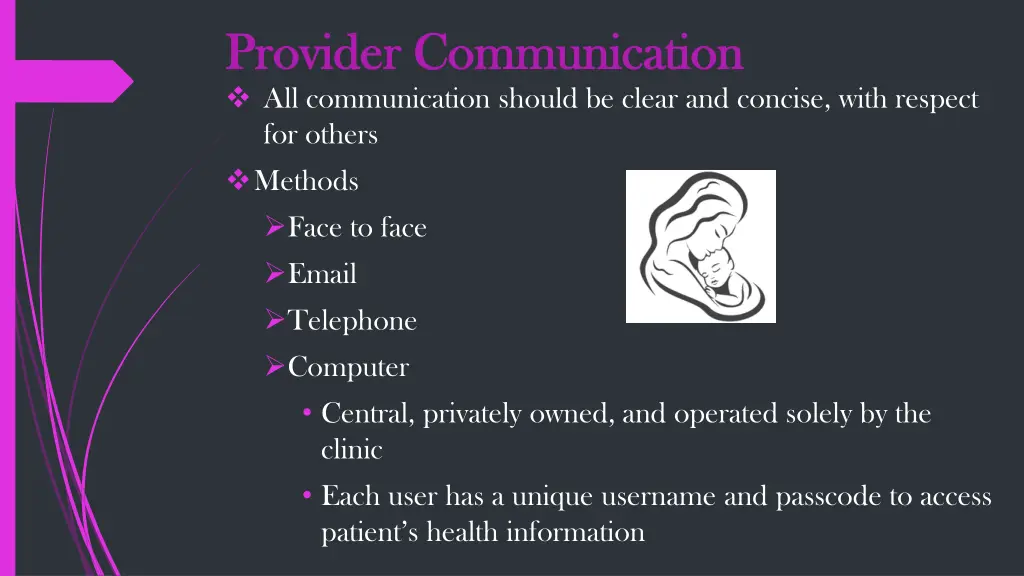 provider communication provider communication