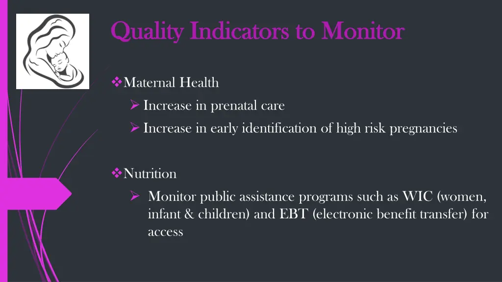 quality indicators to monitor quality indicators 1