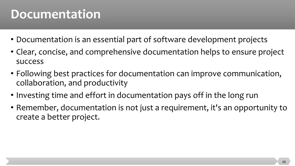 documentation