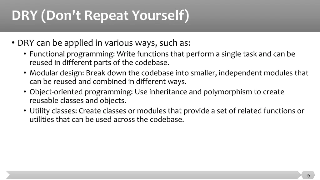 dry don t repeat yourself 1