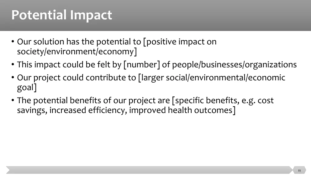 potential impact