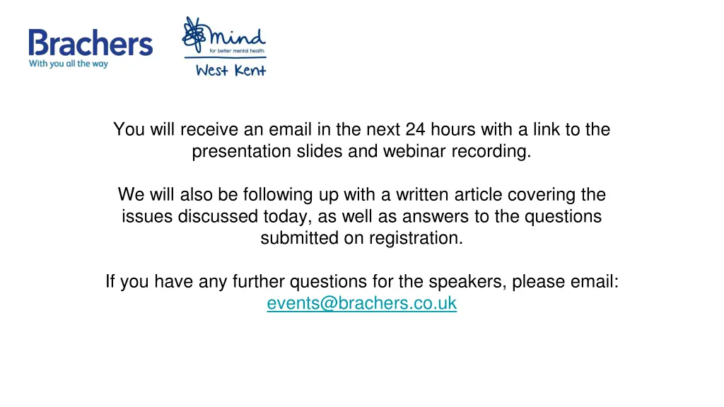 you will receive an email in the next 24 hours