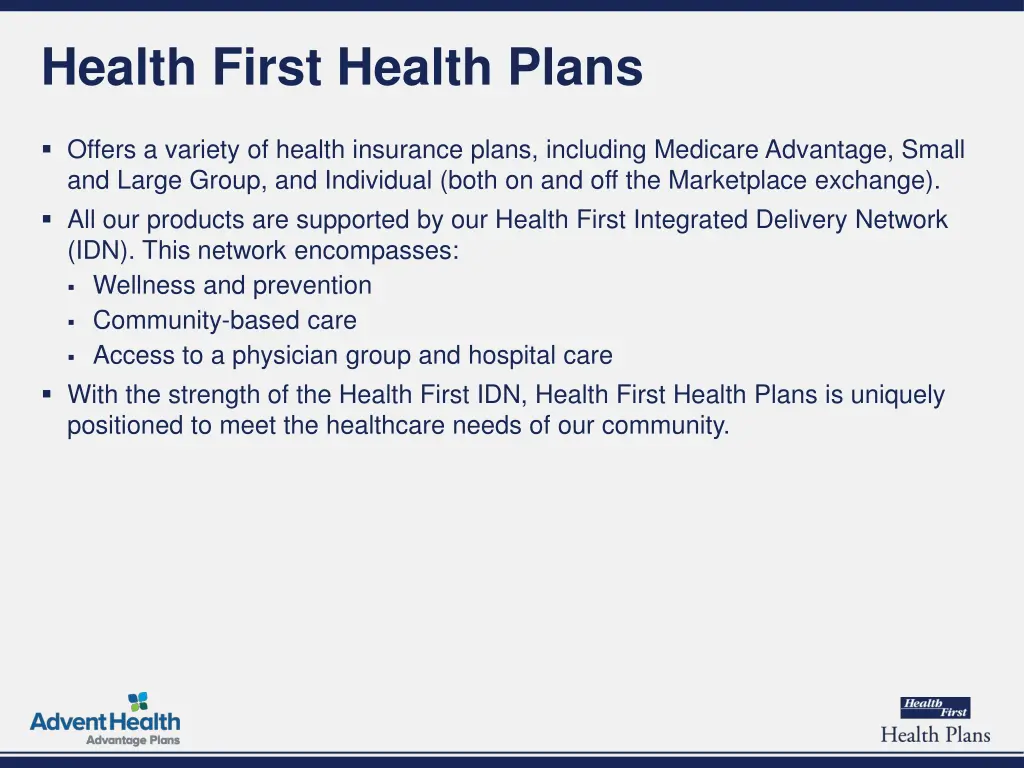 health first health plans
