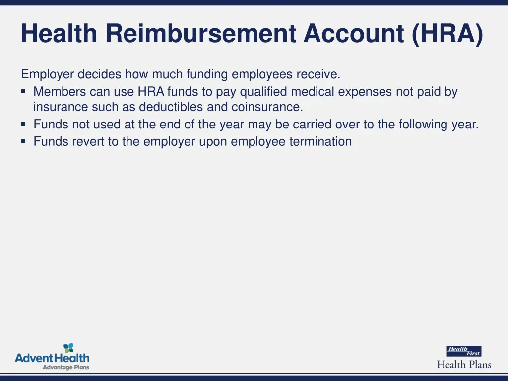 health reimbursement account hra