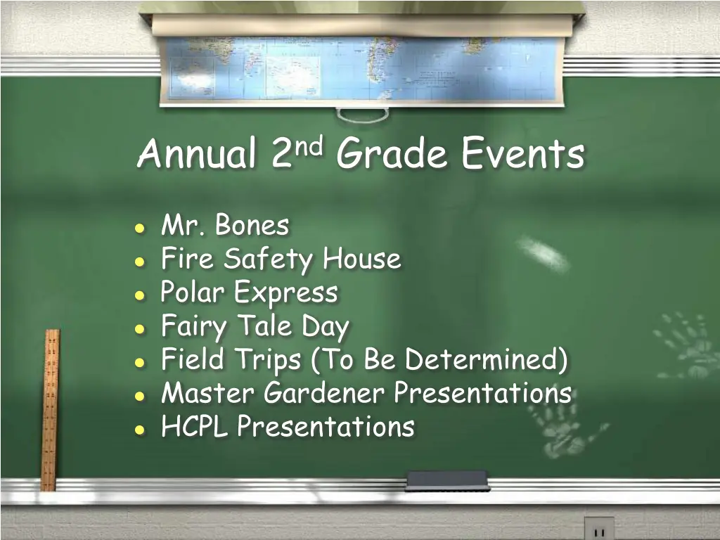annual 2 nd grade events