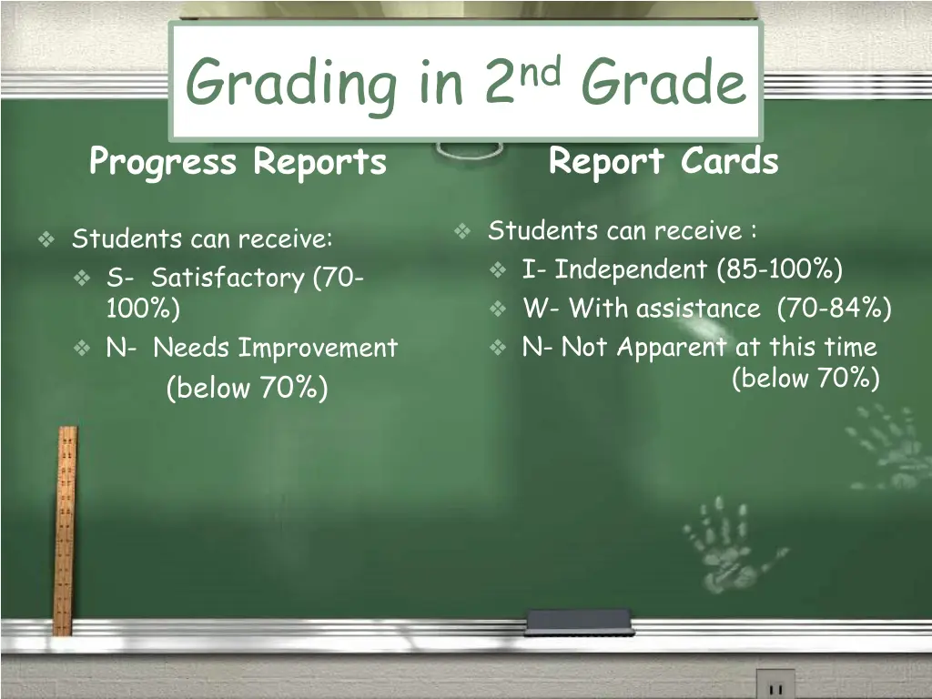 grading in 2 nd grade