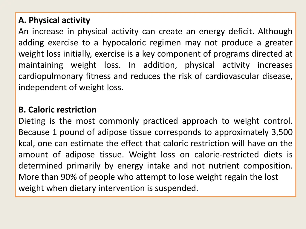 a physical activity an increase in physical