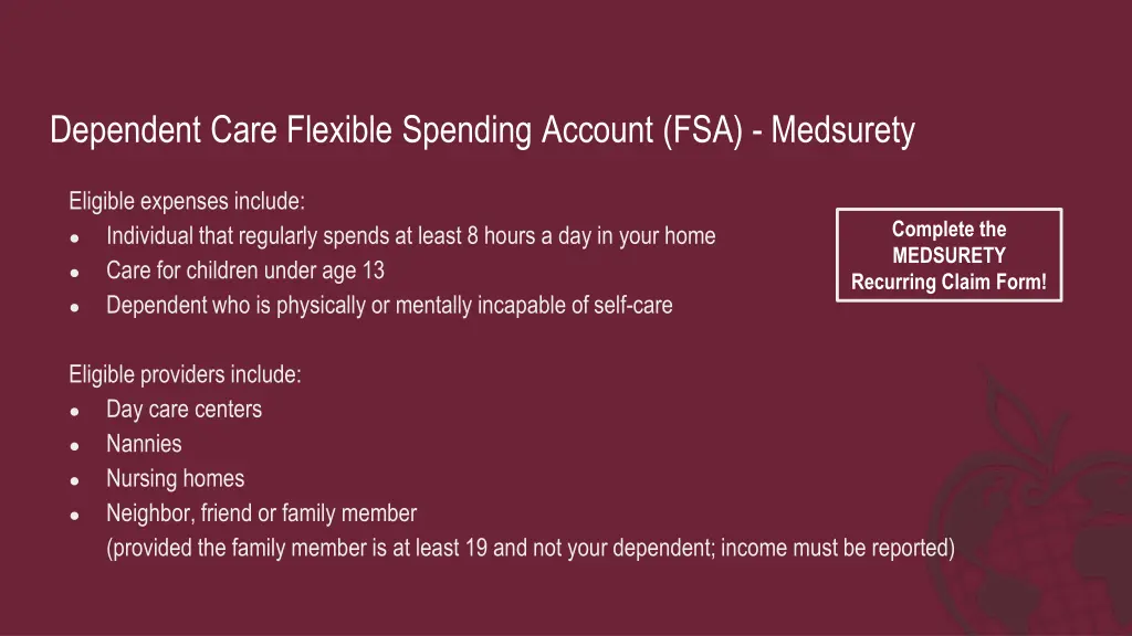 dependent care flexible spending account