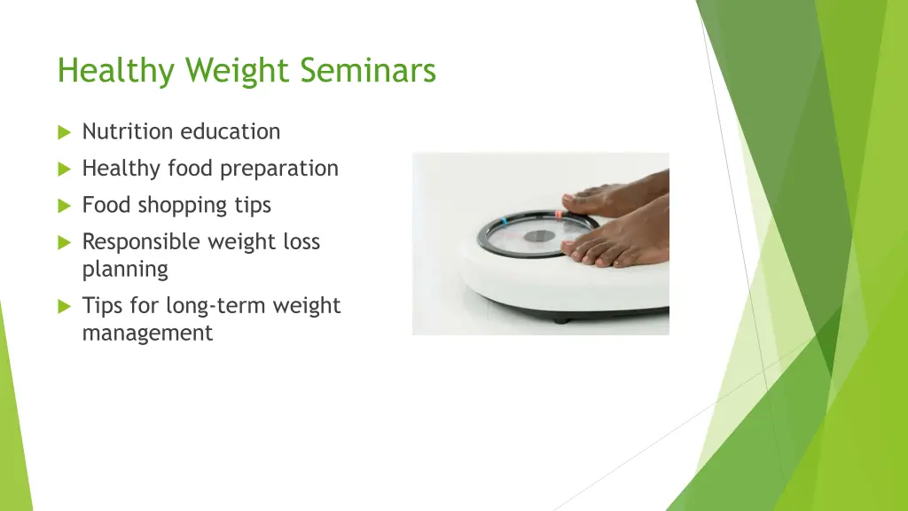healthy weight seminars