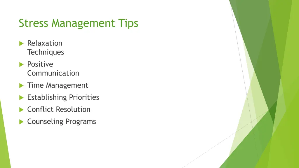 stress management tips