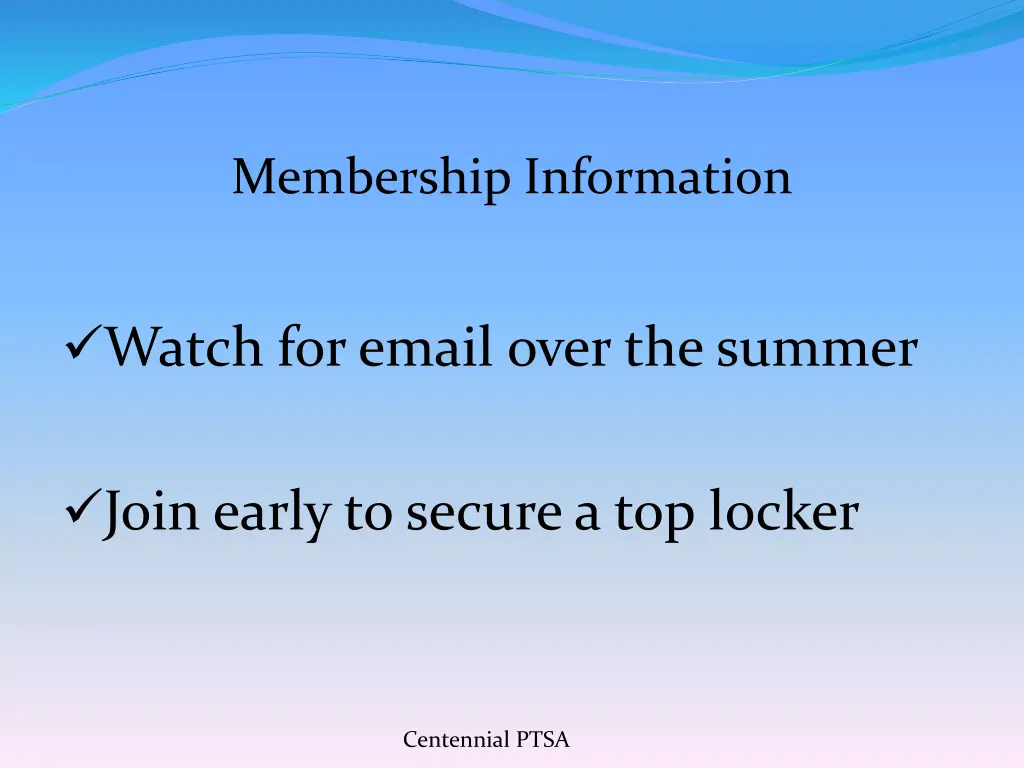 membership information