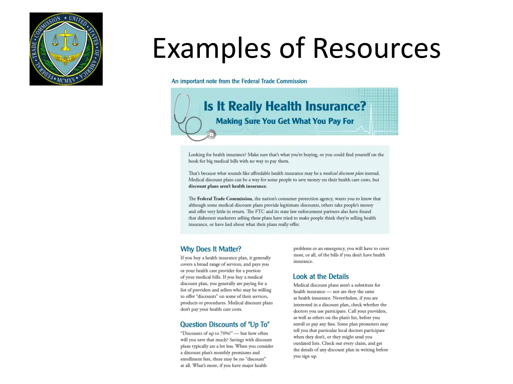 examples of resources 1