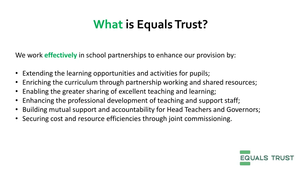 what is equals trust 1