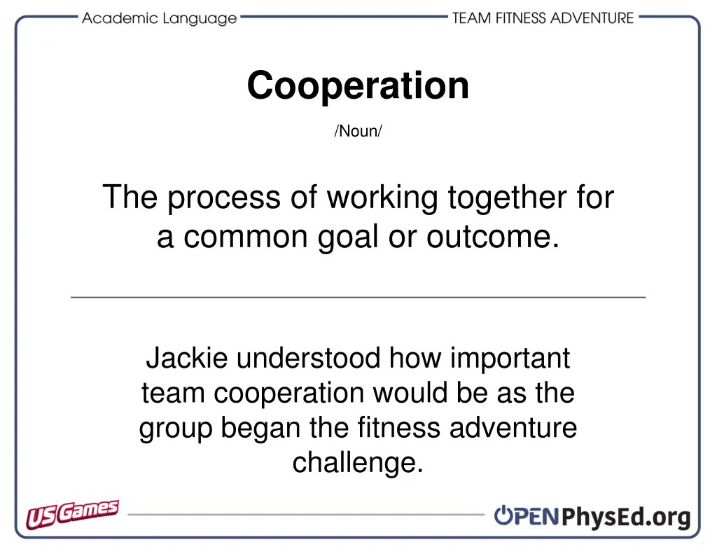 cooperation