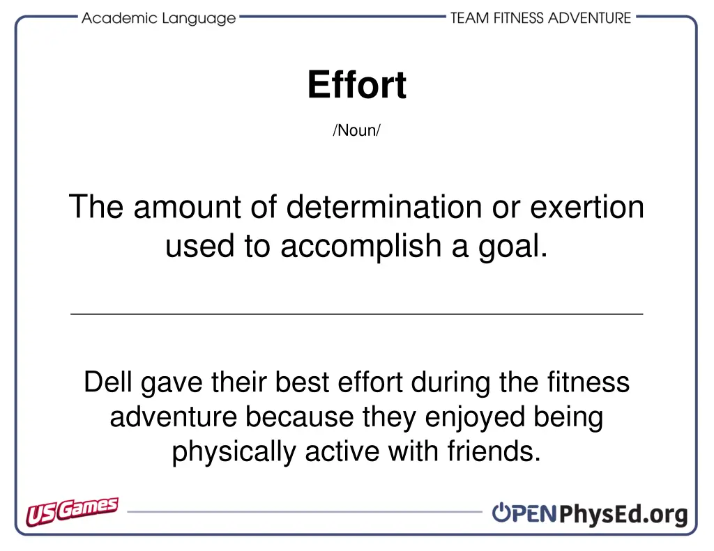 effort