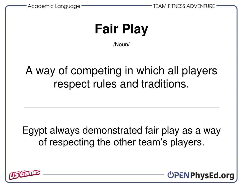 fair play
