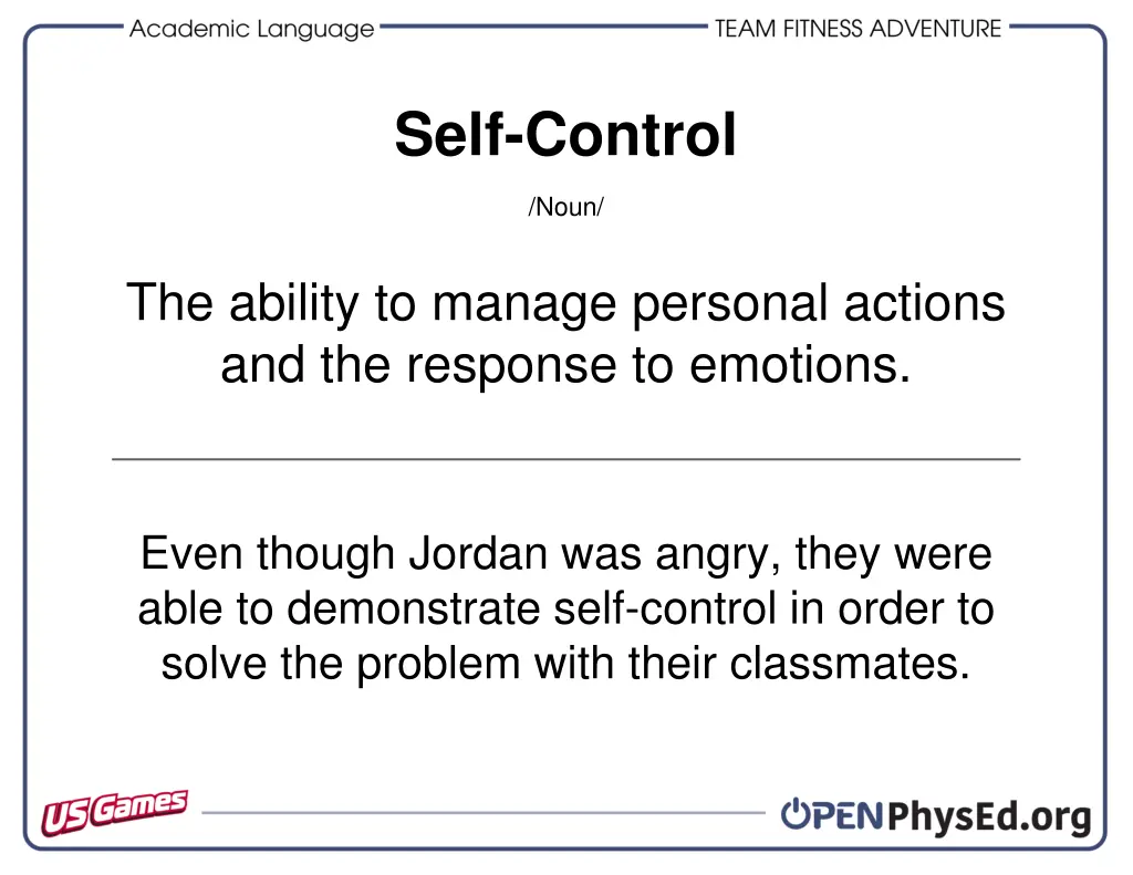 self control
