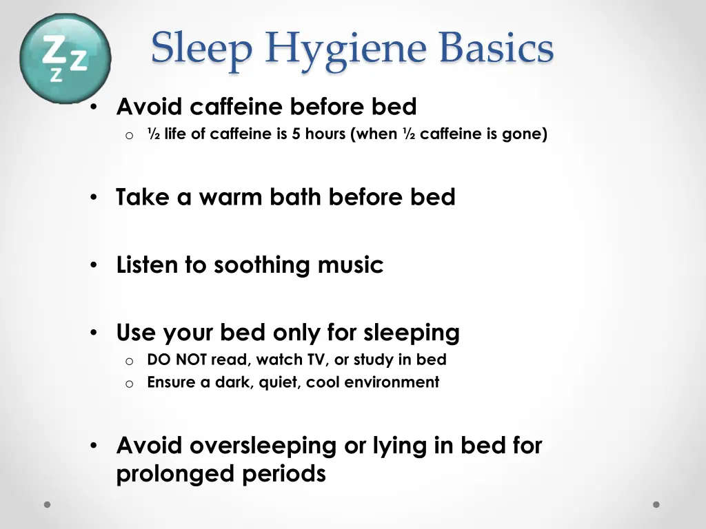sleep hygiene basics 1