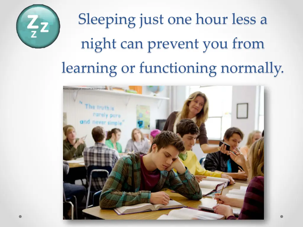 sleeping just one hour less a
