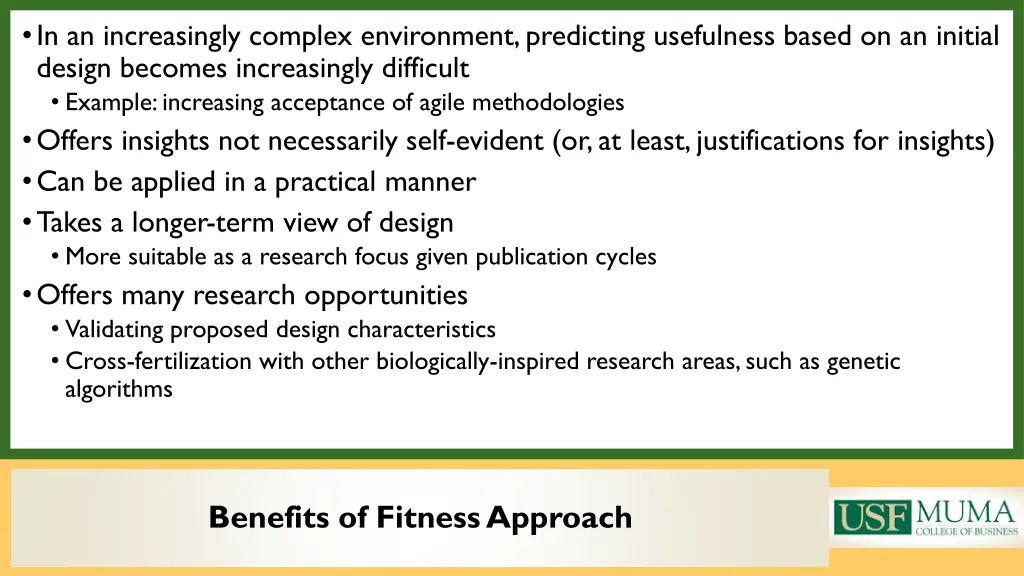 in an increasingly complex environment predicting