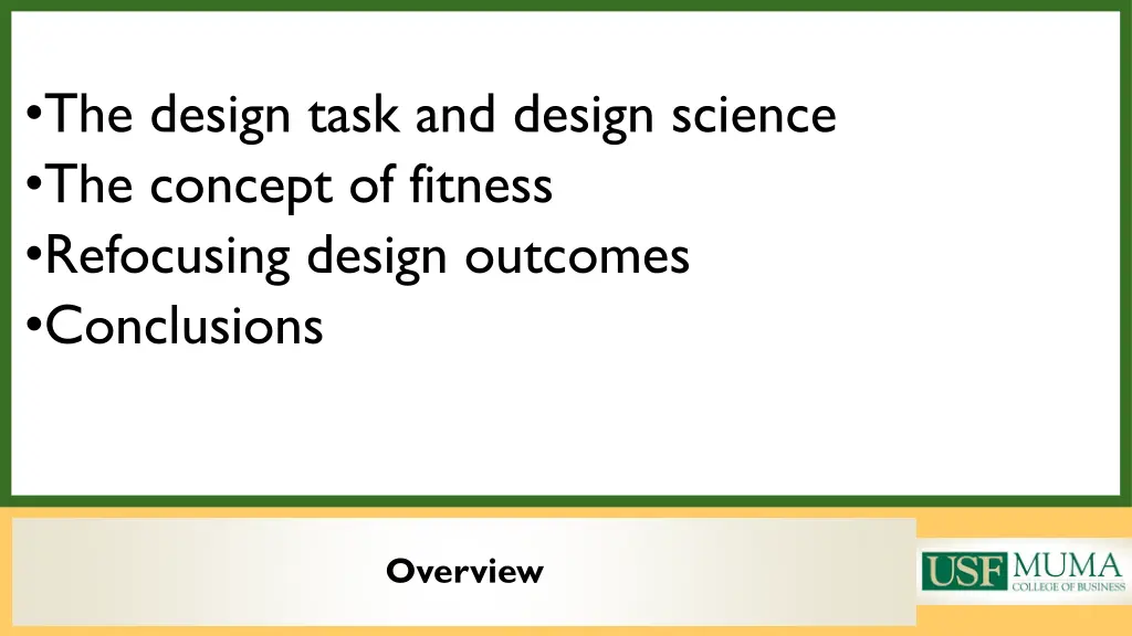 the design task and design science the concept