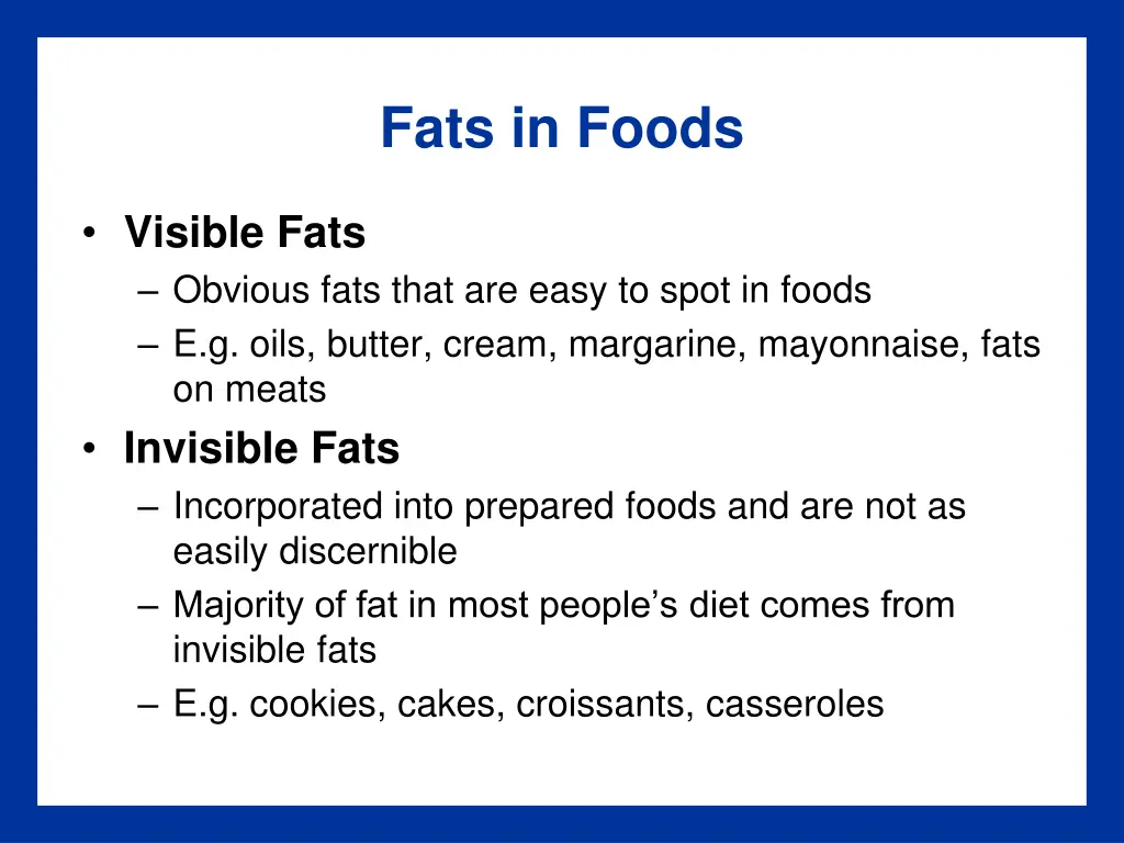 fats in foods 1