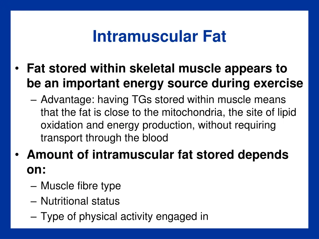 intramuscular fat