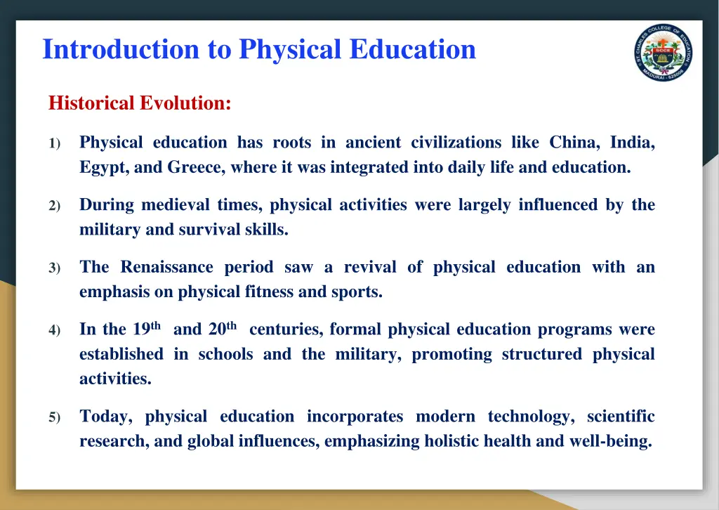 introduction to physical education