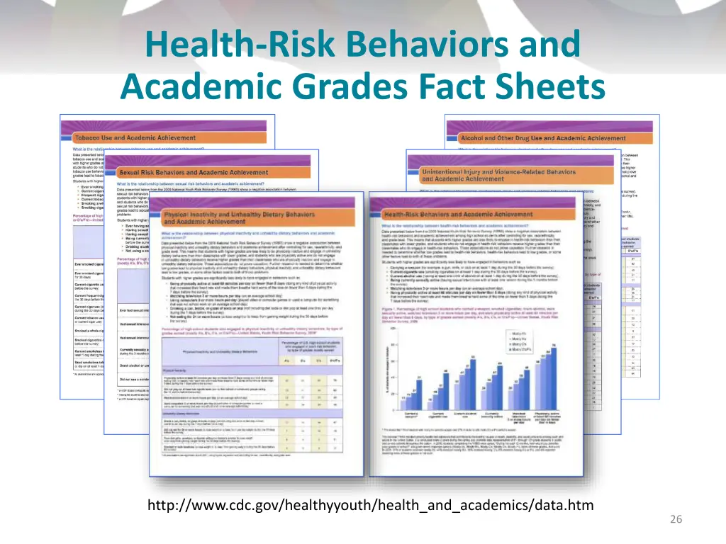 health risk behaviors and academic grades fact