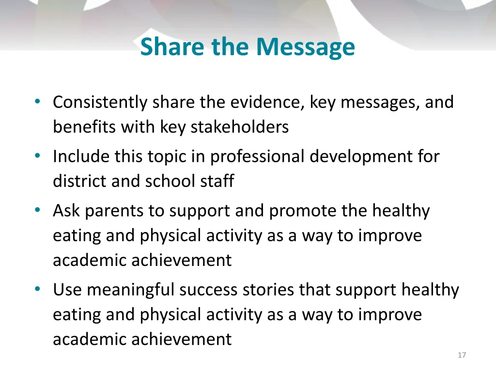 share the message 1