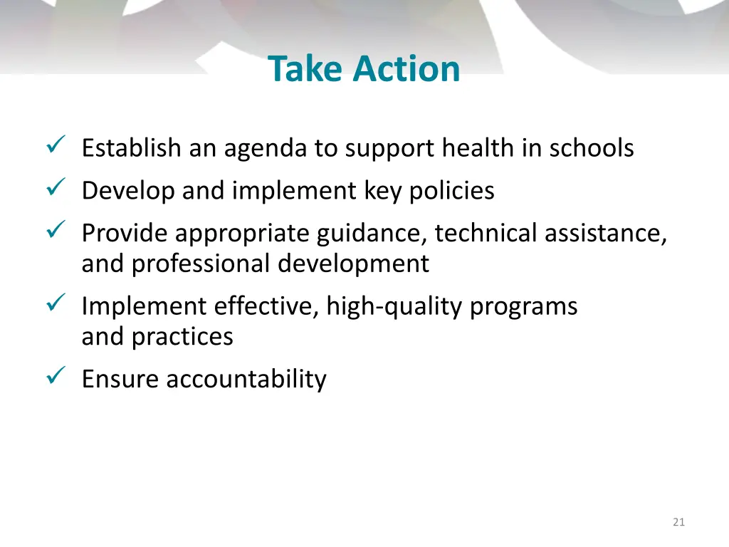 take action 1