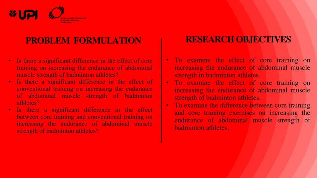 research objectives