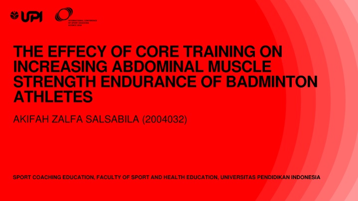 the effecy of core training on increasing
