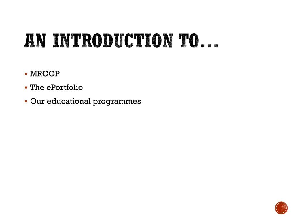 an introduction to