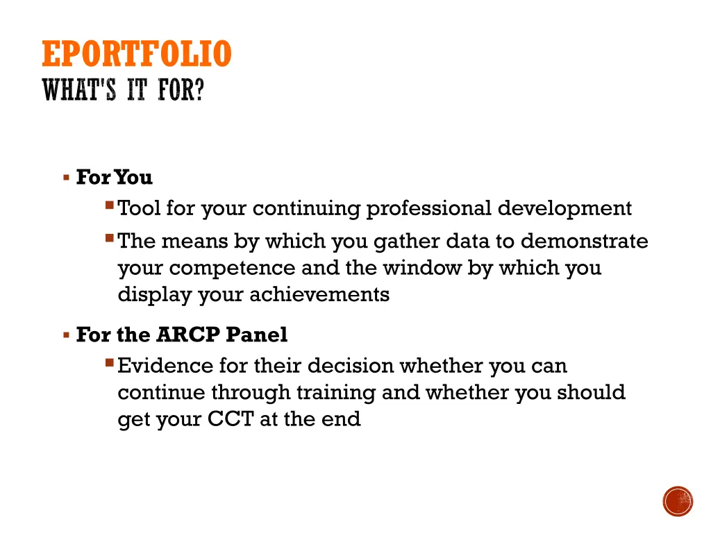 eportfolio what s it for