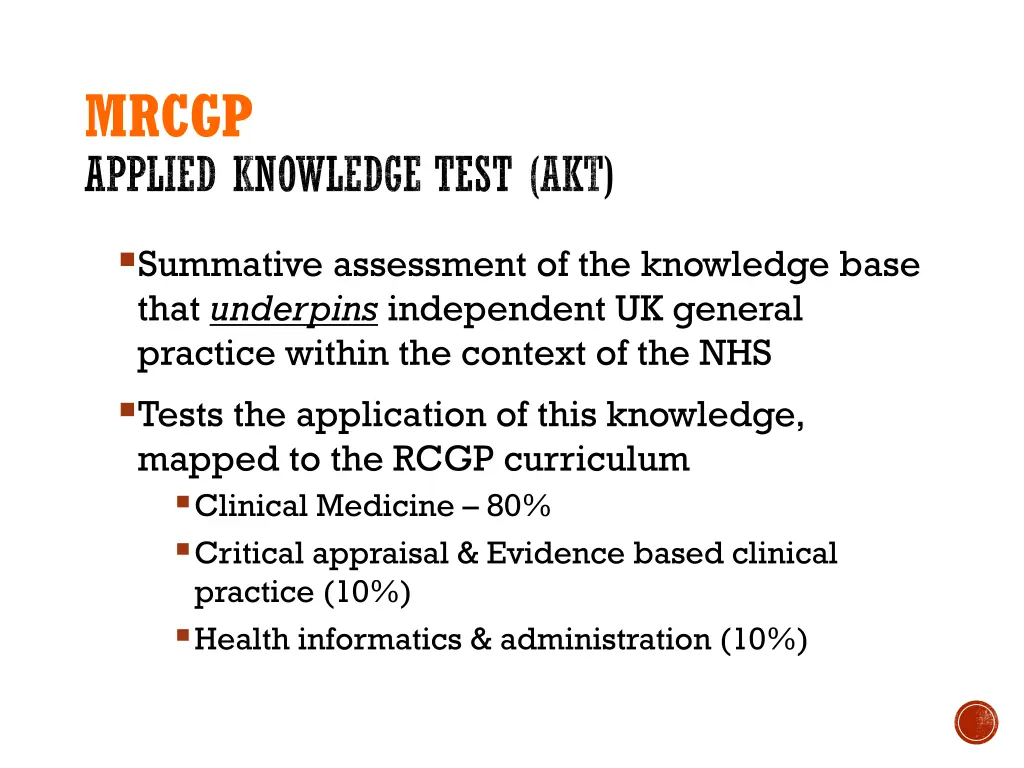 mrcgp applied knowledge test akt