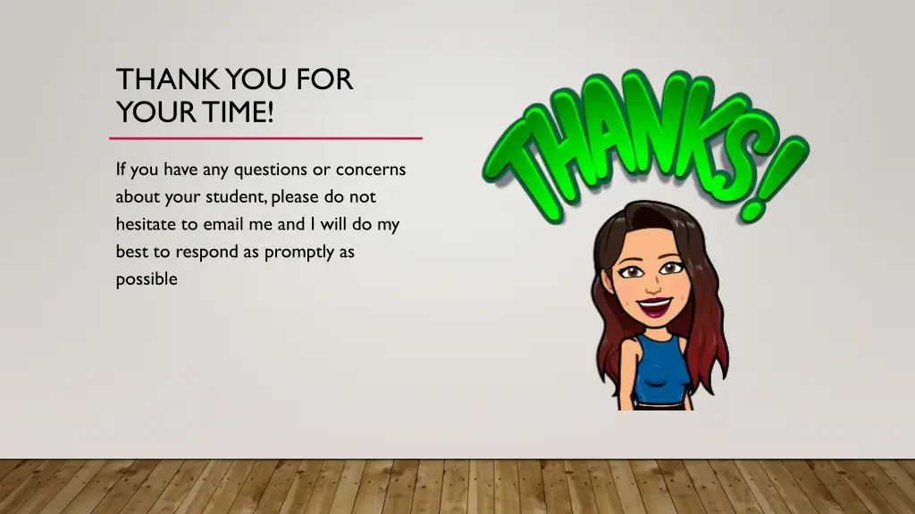 thank you for your time