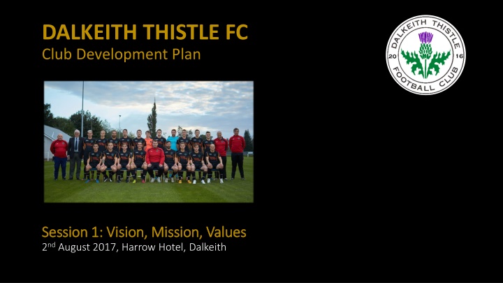dalkeith thistle fc club development plan