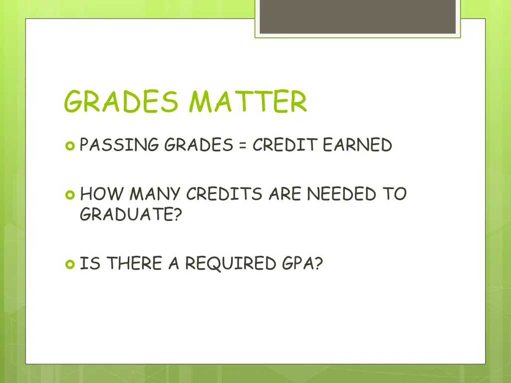 grades matter