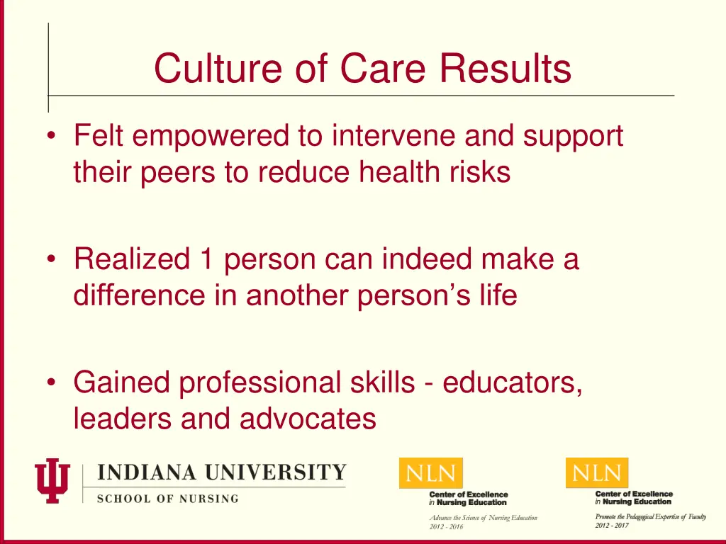 culture of care results