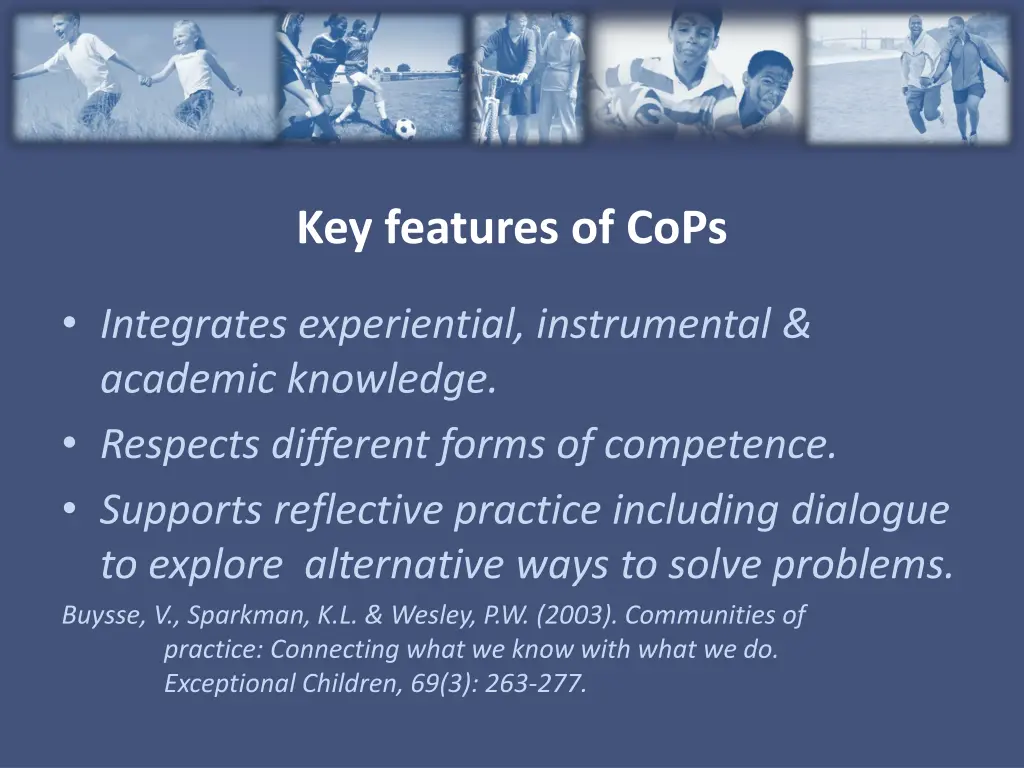 key features of cops