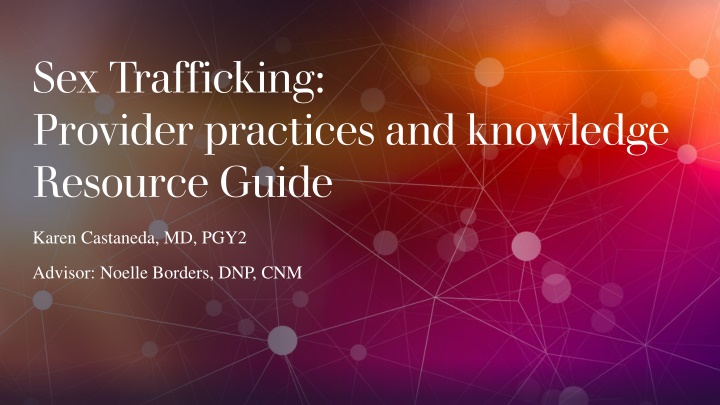 sex trafficking provider practices and knowledge